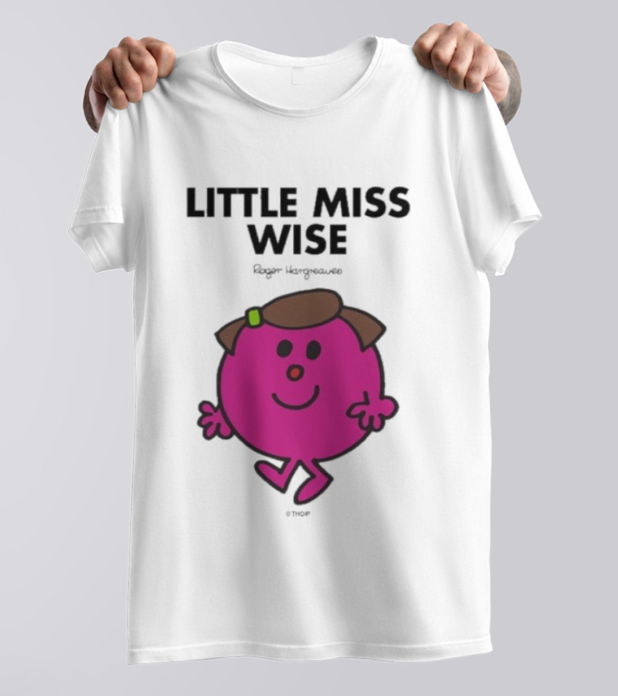 Mr. Men Little Miss Wise Roger Hargreaves Character T-Shirt