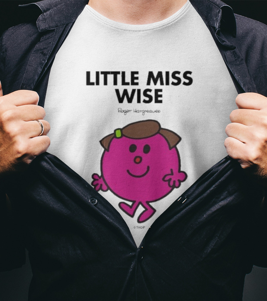 Mr. Men Little Miss Wise Roger Hargreaves Character T-Shirt