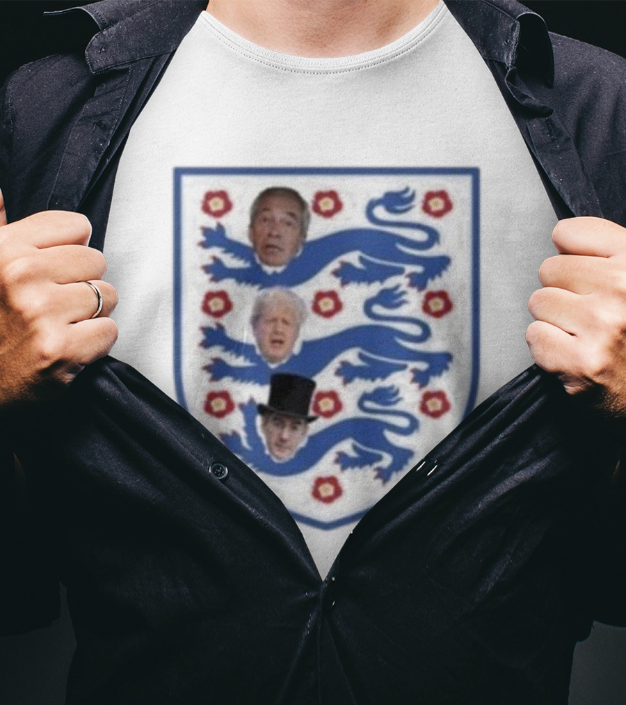 Three Liars On My England Football Crest Parody T-Shirt