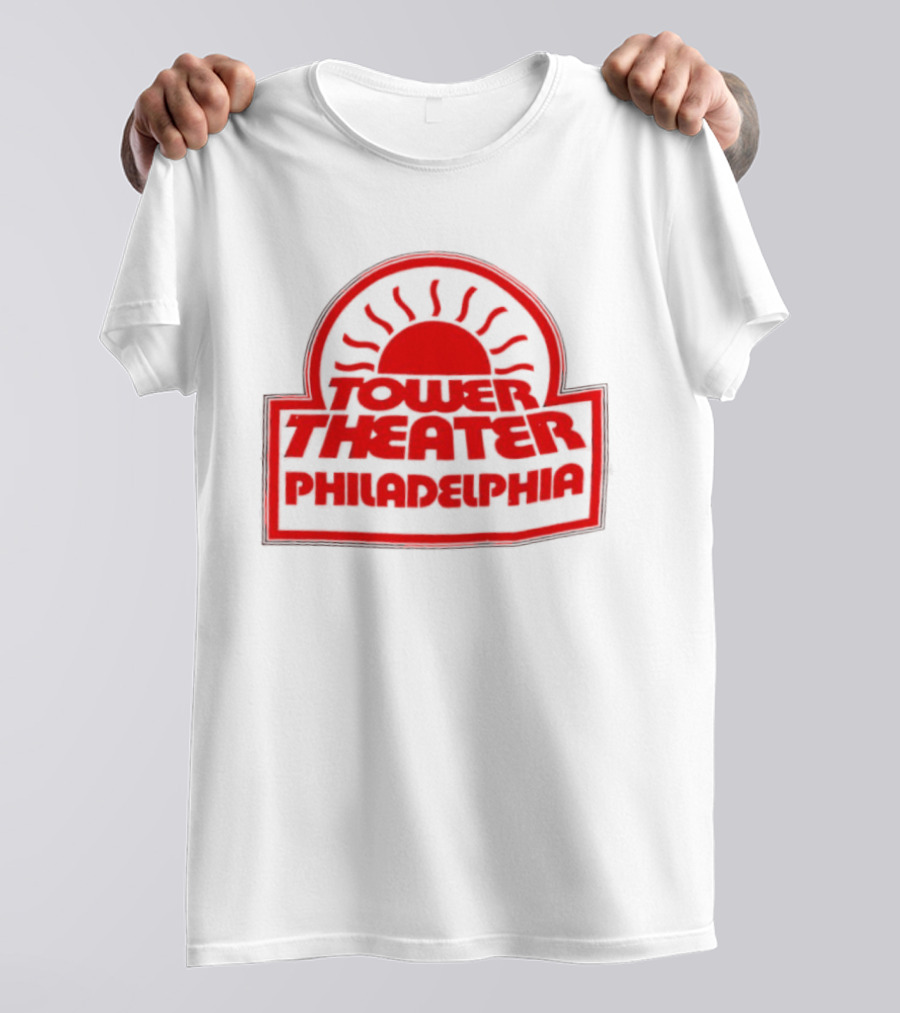 Tower Theater Philadelphia 1970s Midnight Sun Vintage Retro Style T-Shirt