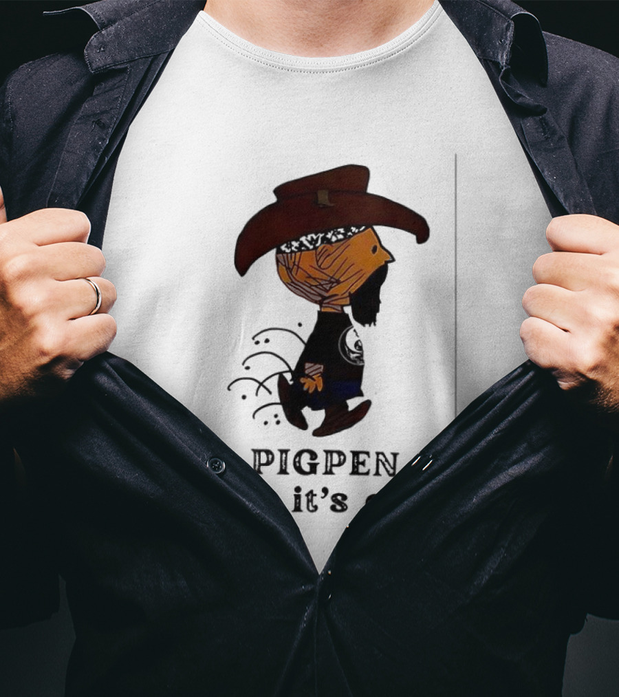 Peanuts Pigpen Says It's Okay Cowboy Hat Character T-Shirt