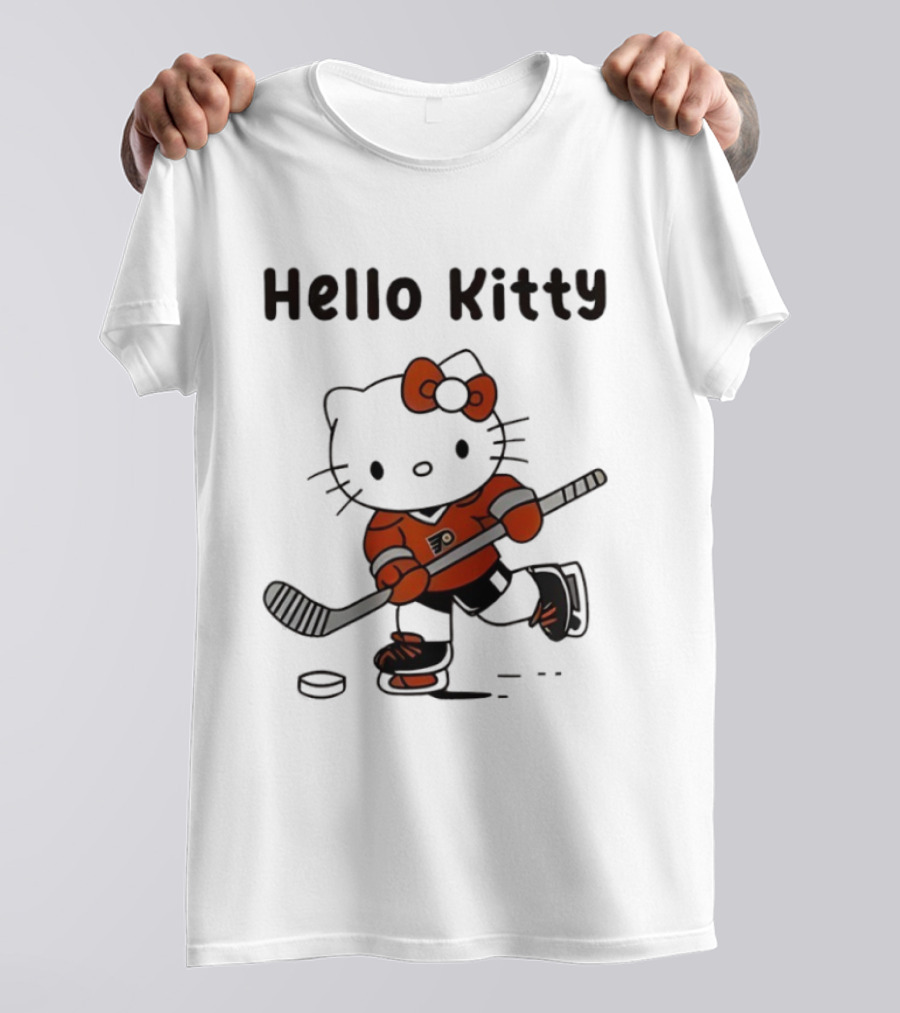 Philadelphia Flyers Hello Kitty Ice Hockey Collaboration 2026 T-Shirt