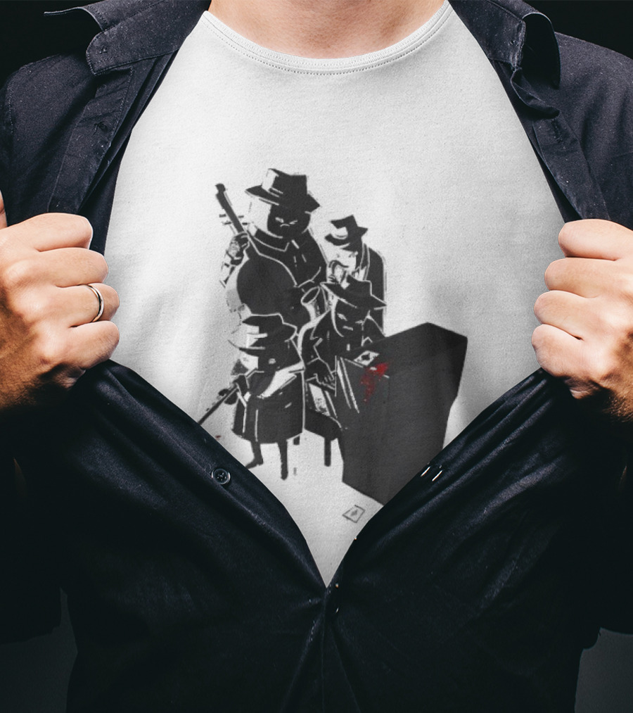 Project Soundpage Midnight Music Jazz Band Noir Aesthetic T-Shirt