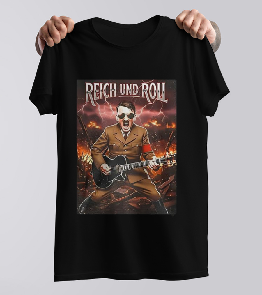 Adolf Hitler Reich Und Roll T-Shirt