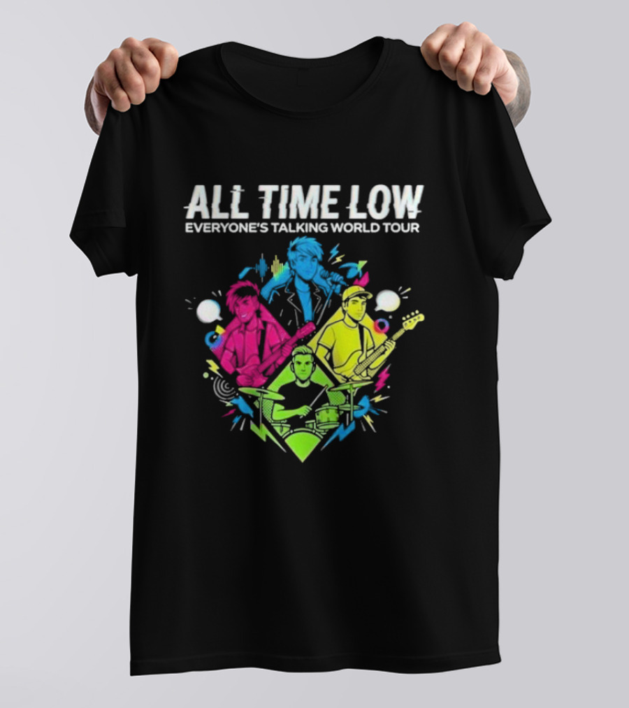 All Time Low Everyone’s Talking World Tour 2026 Event At OVO Hydro On January 20 Glasgow United Kingdom T-Shirt