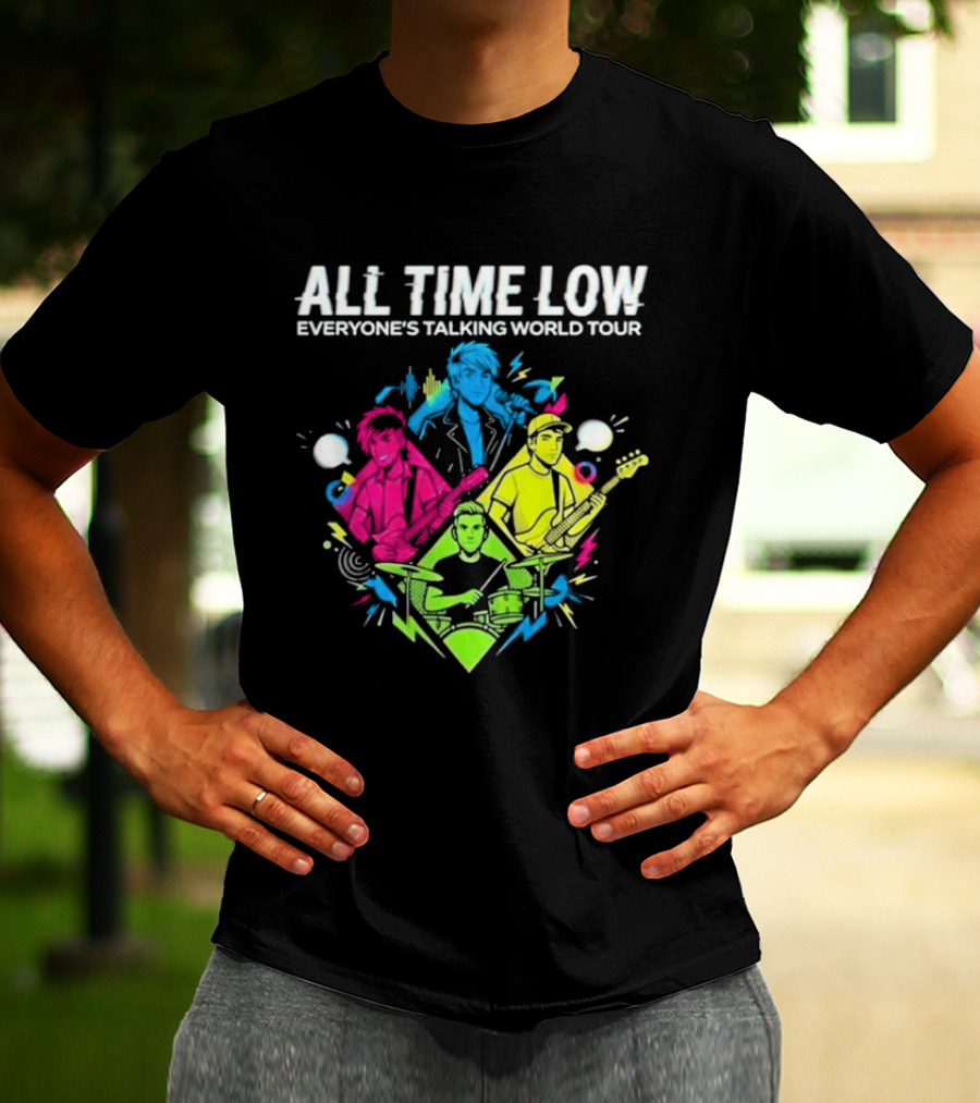 All Time Low Everyone’s Talking World Tour 2026 Event At OVO Hydro On January 20 Glasgow United Kingdom T-Shirt