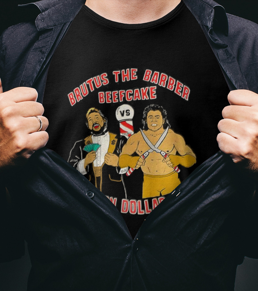 Brutus The Barber Beefcake Vs Million Dollar Man Wrestling Legends Showdown T-Shirt