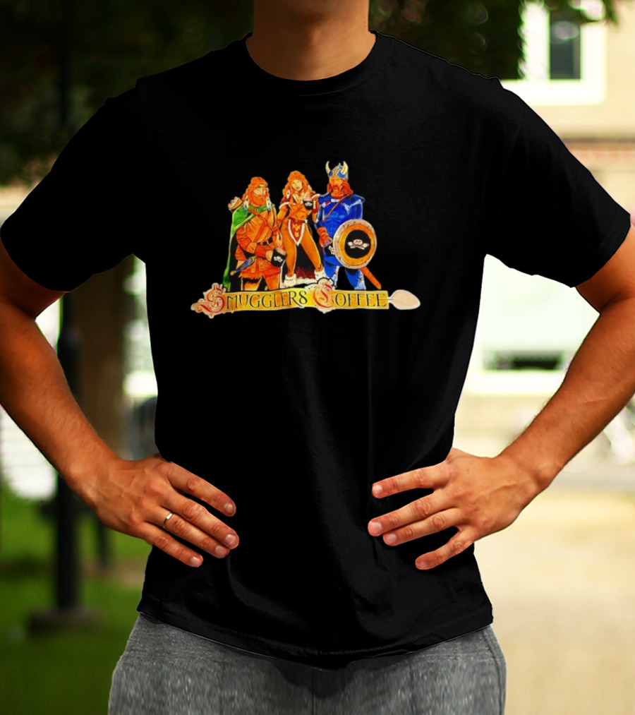 Dungeons & Dragons Dragonlance Warriors Glers Coffee Fantasy Adventure Characters T-Shirt