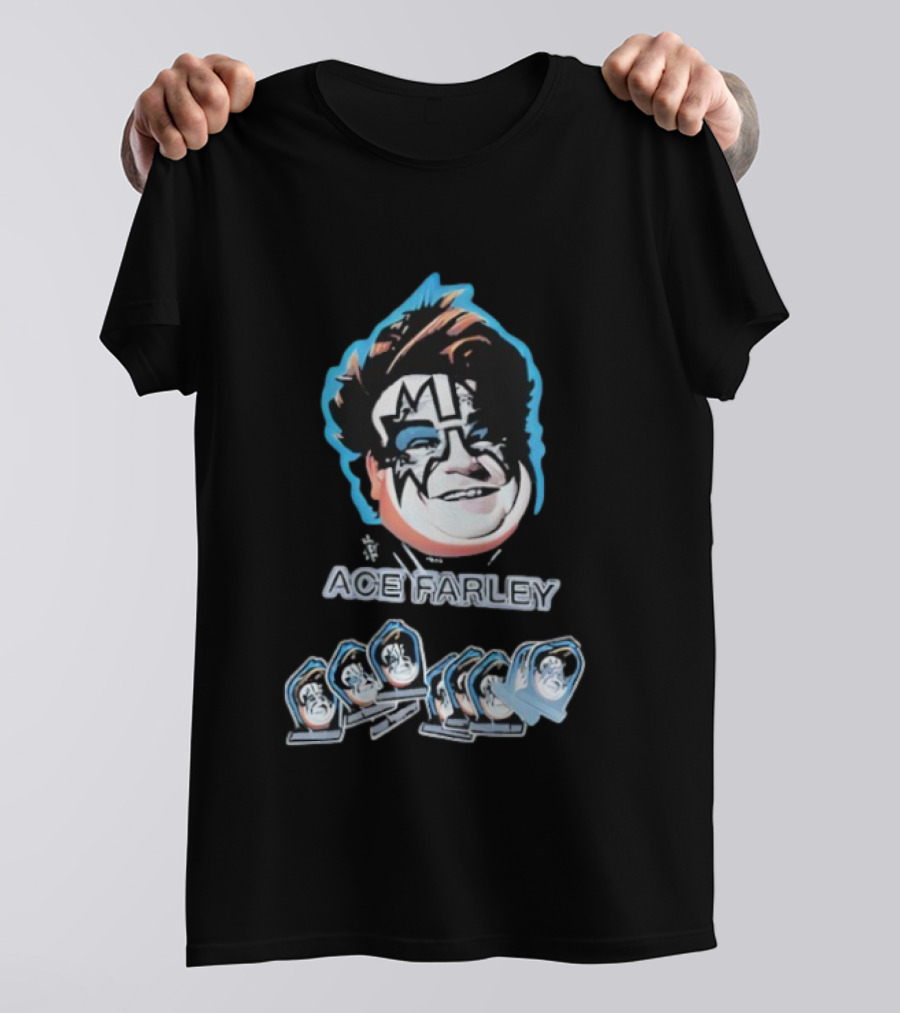 Fat Ace Farley Kiss Funny Legend T-Shirt