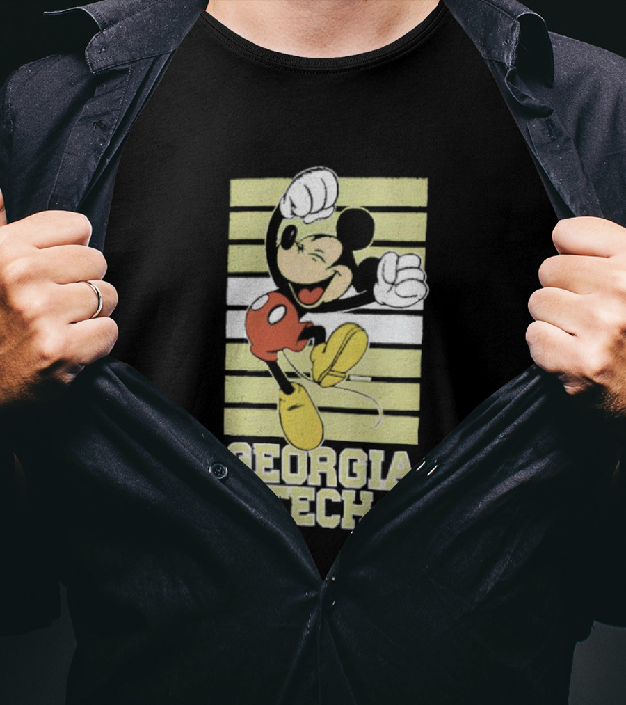 Georgia Tech Yellow Jackets Mickey Mouse T-Shirt