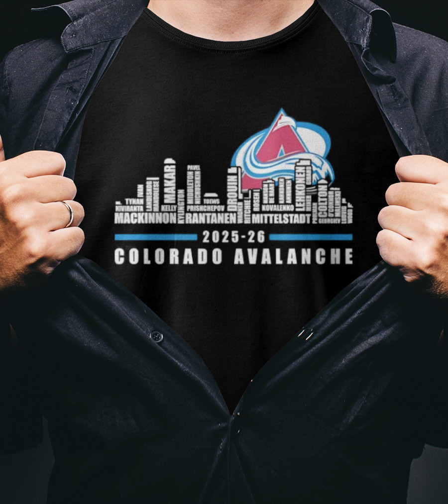Colorado Avalanche 2025 26 City Skyline T-Shirt