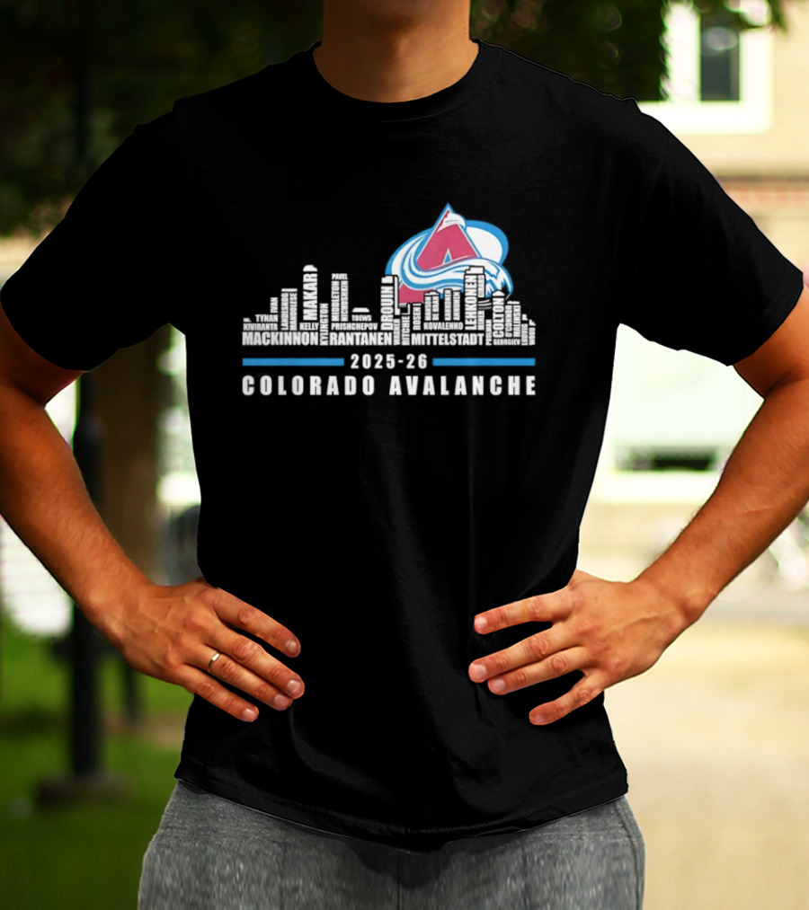 Colorado Avalanche 2025 26 City Skyline T-Shirt