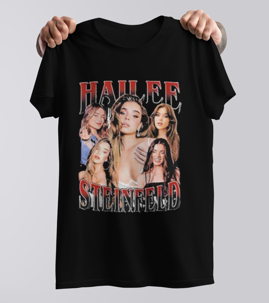 Hailee Steinfeld Pop Star Vintage Collage Retro Style Fashion T-Shirt
