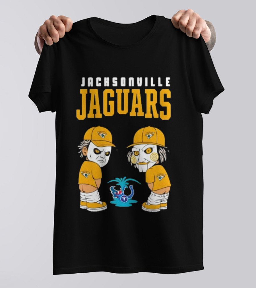 Jacksonville Jaguars Michael Myers Billy The Puppet Tennessee Titans Rivalry T-Shirt