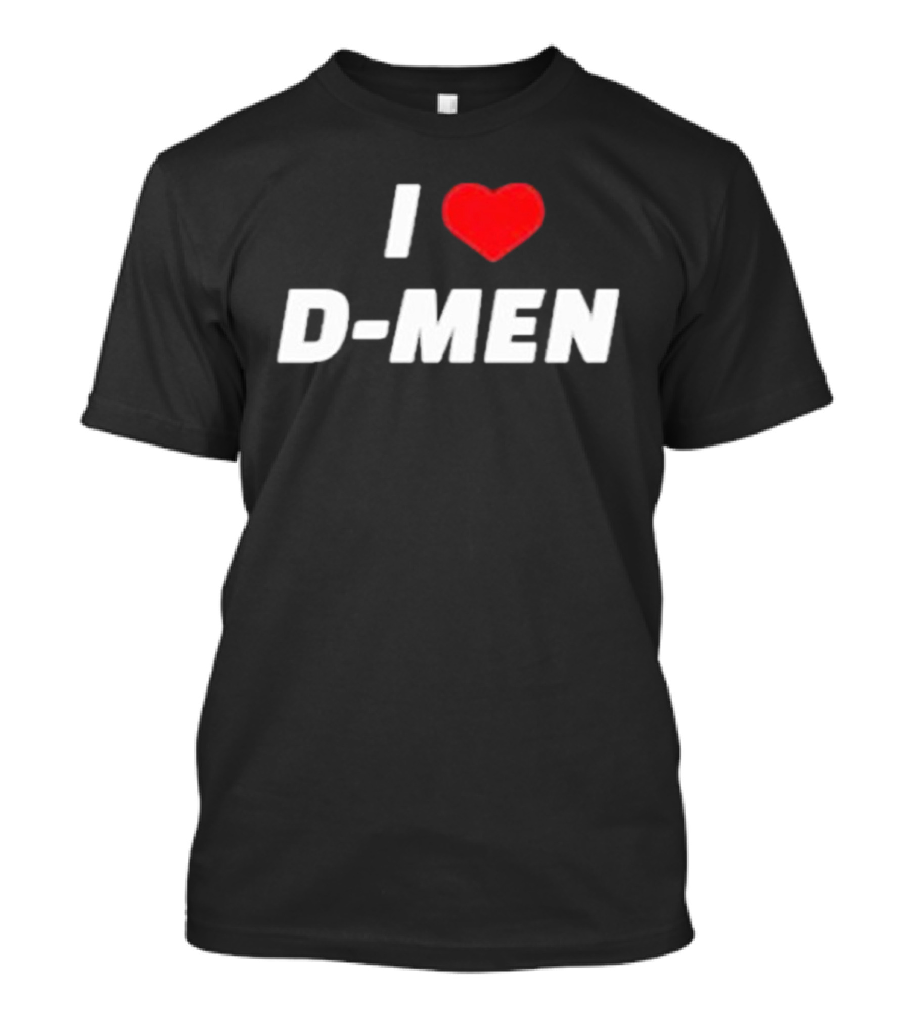 I Love D Men Heart T-Shirt