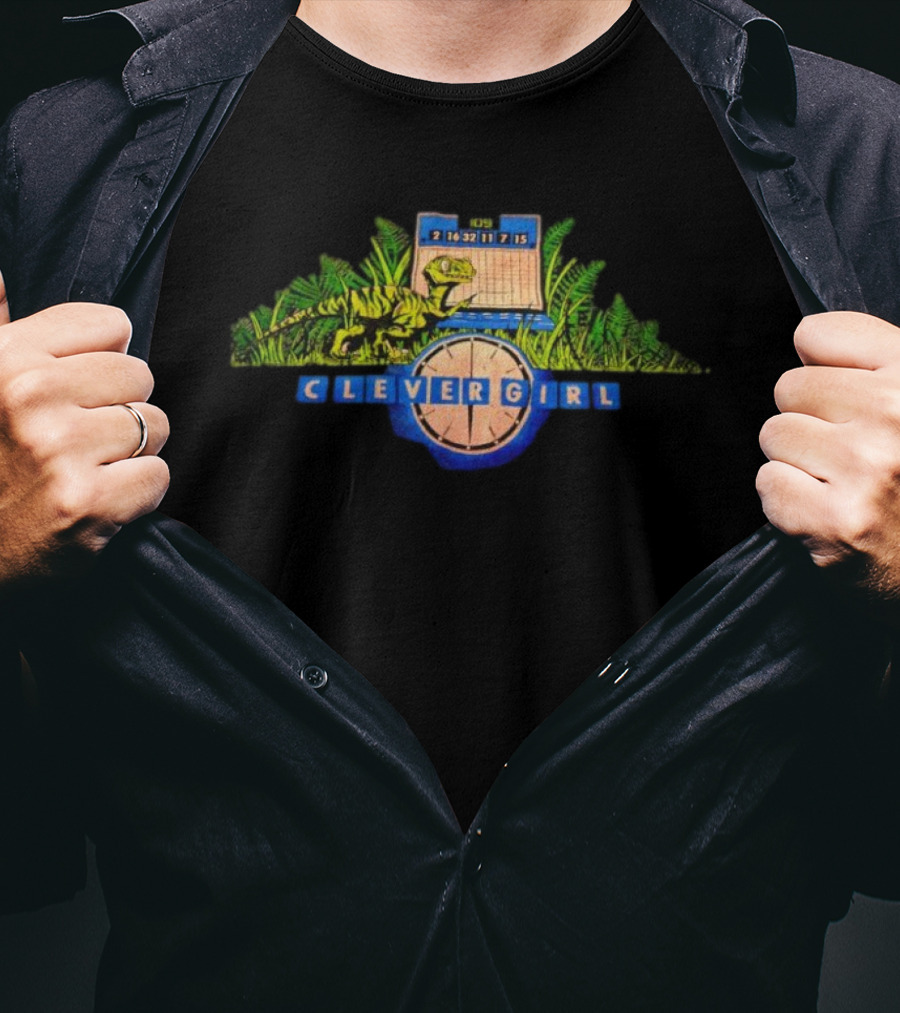 Jurassic Park Clever Girl Dinosaur Tropical Jungle Calendar Fan Favorite T-Shirt