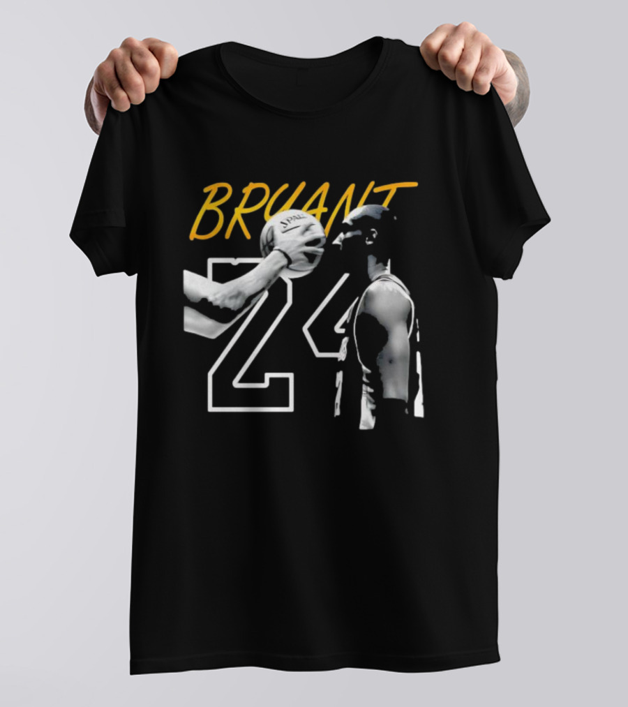 BRYANT 24 SPALDING Basketball NBA Iconic T-Shirt
