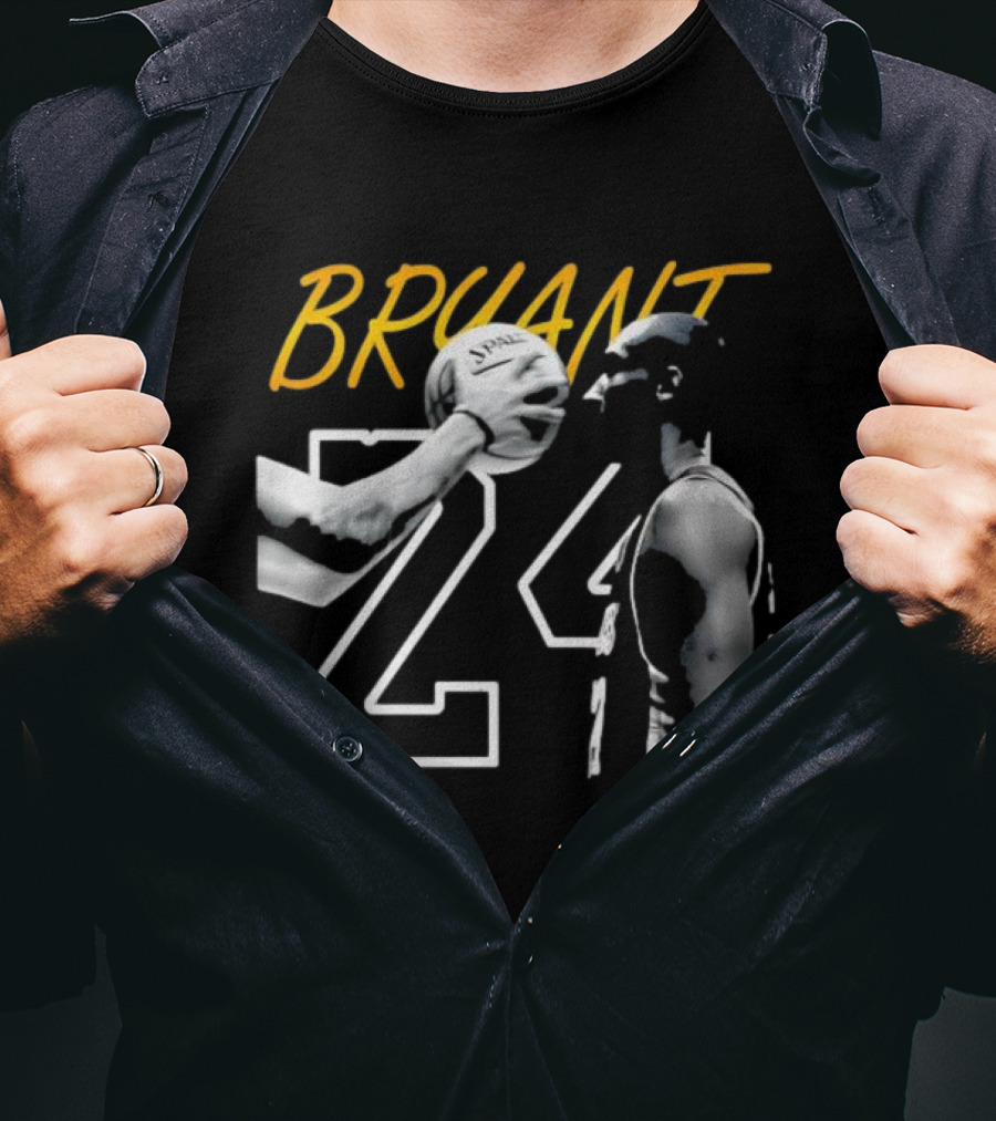 BRYANT 24 SPALDING Basketball NBA Iconic T-Shirt