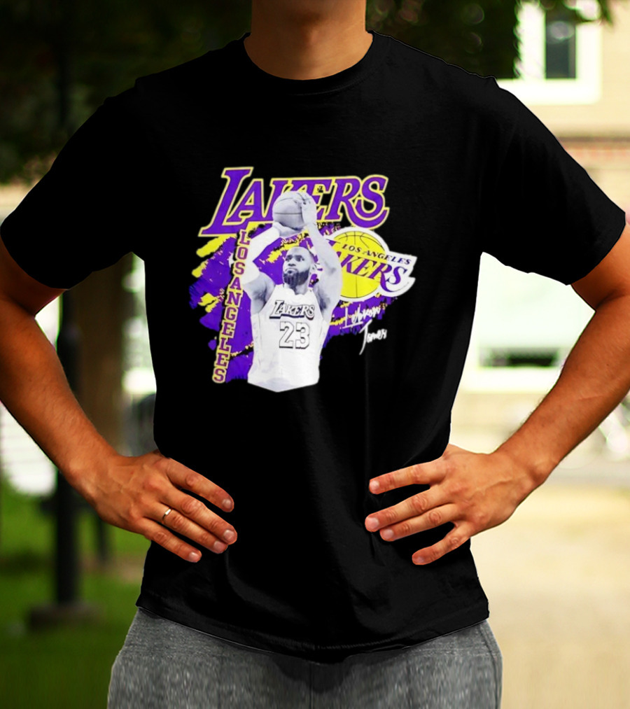 Los Angeles Lakers LeBron James 23 Basketball NBA Team T-Shirt