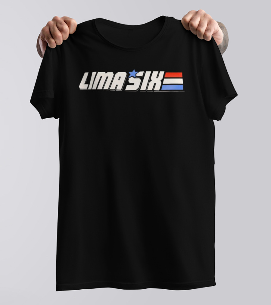 Lima Six Star Stripes Red White Blue T-Shirt