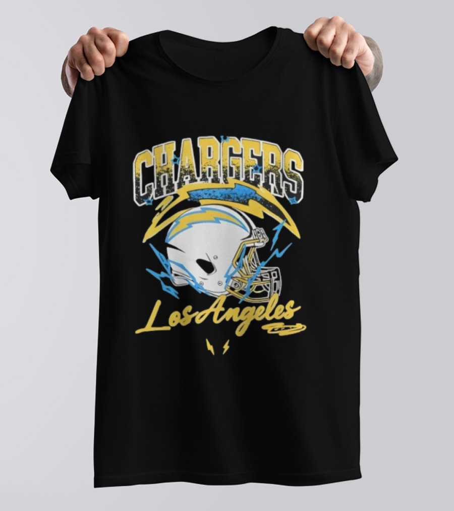 Los Angeles Chargers Lightning Helmet Sry Not Sry T-Shirt