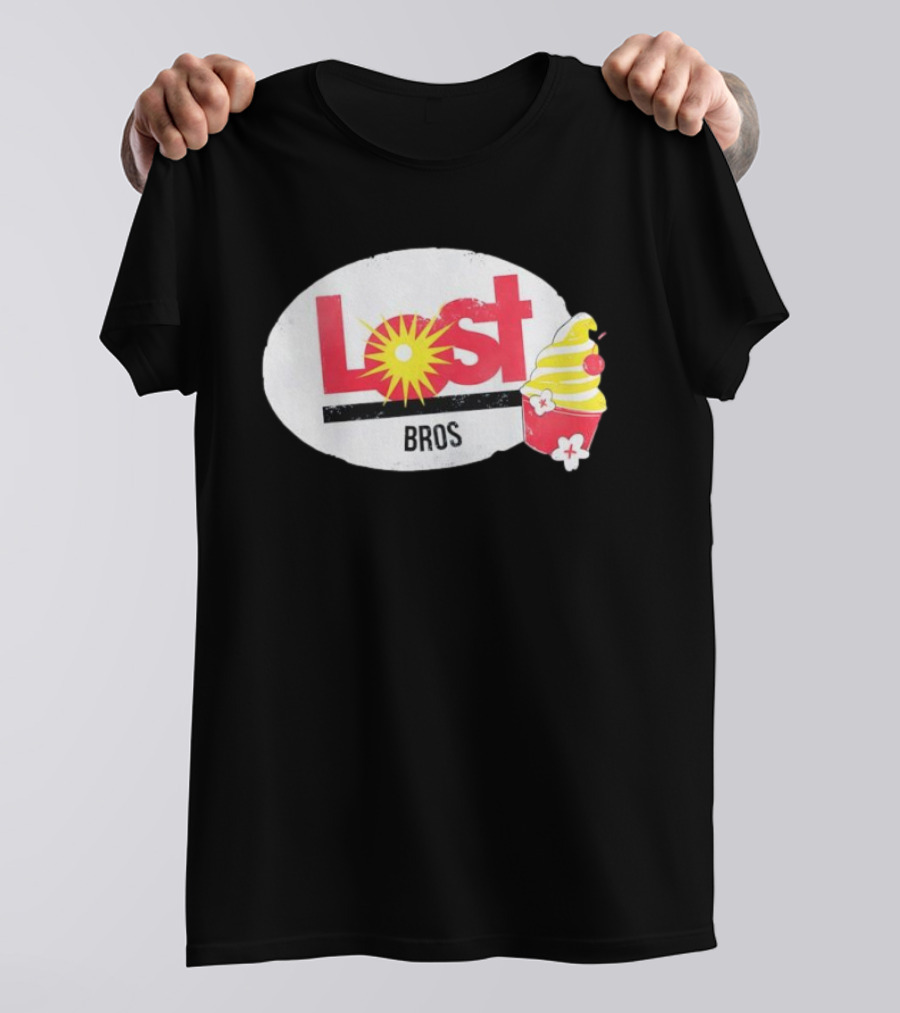Lost Bros Pineapple Swirl Cupcake Sunburst T-Shirt