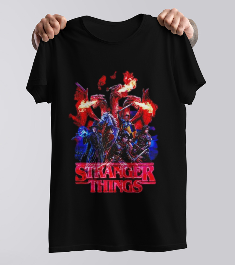Stranger Things Dragon Fantasy Adventure T-Shirt