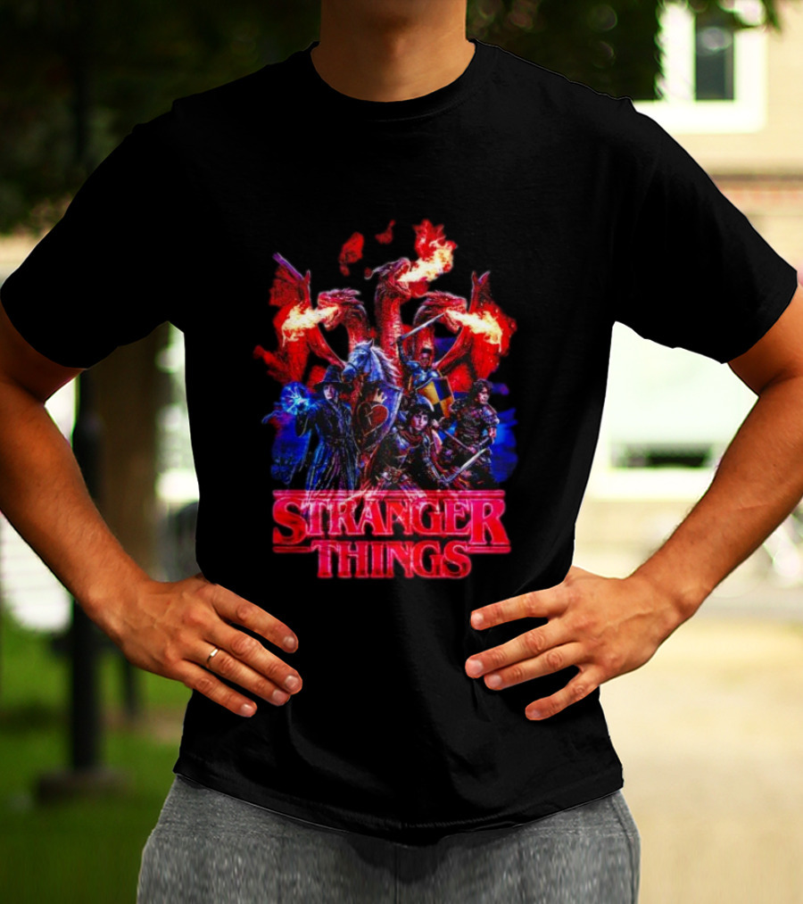 Stranger Things Dragon Fantasy Adventure T-Shirt