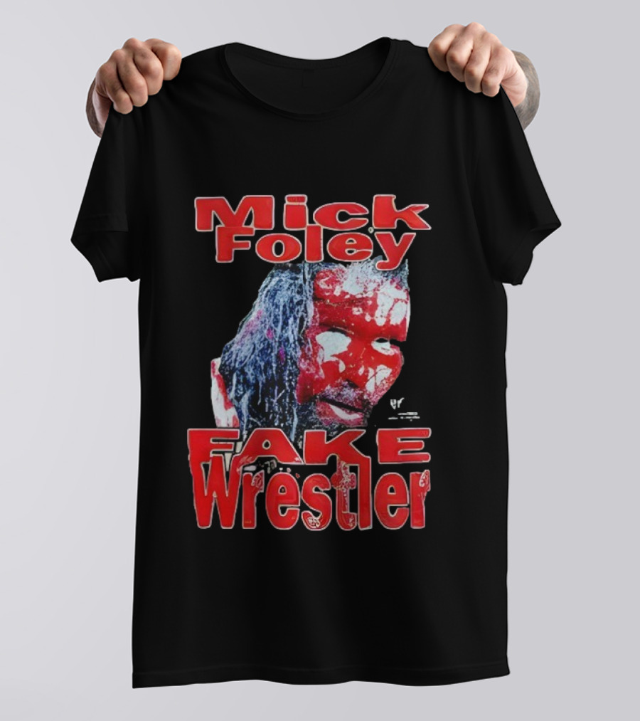 Mick Foley Fake Wrestler Horror Blood Face T-Shirt