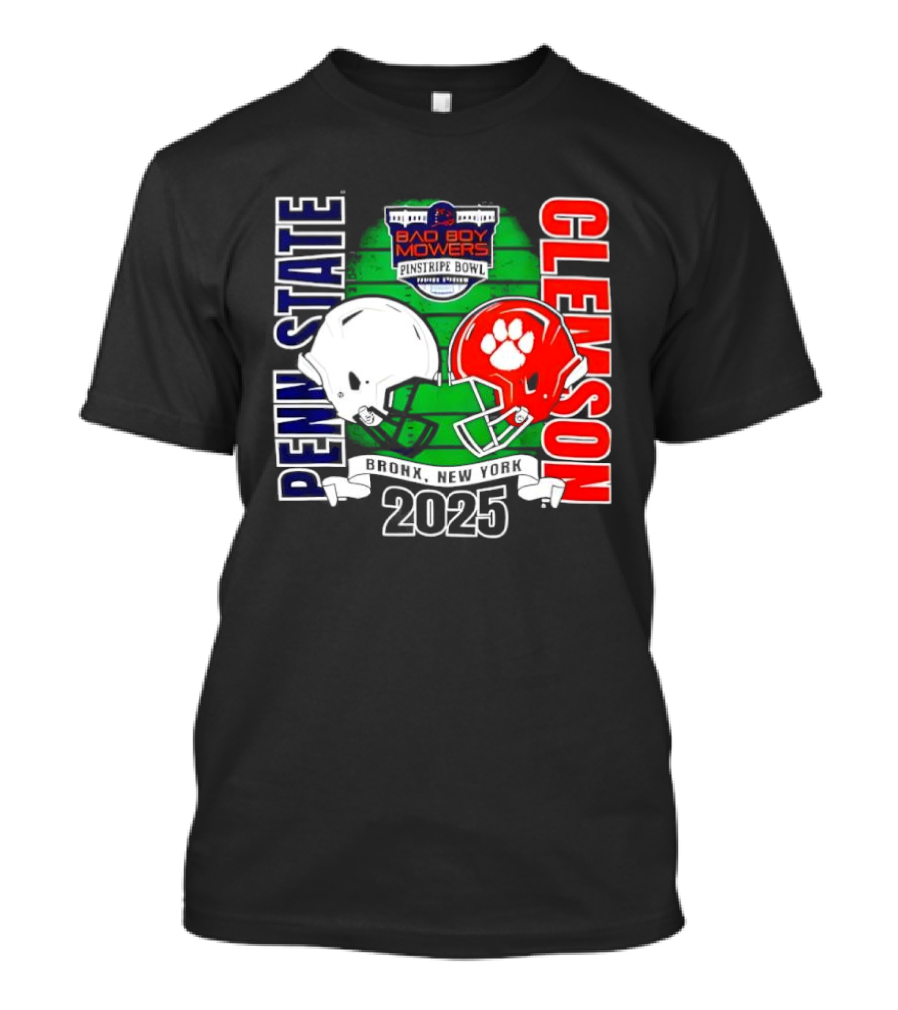 Bad Boy Mowers Pinstripe Bowl 2025 Penn State Vs Clemson Football Showdown T-Shirt