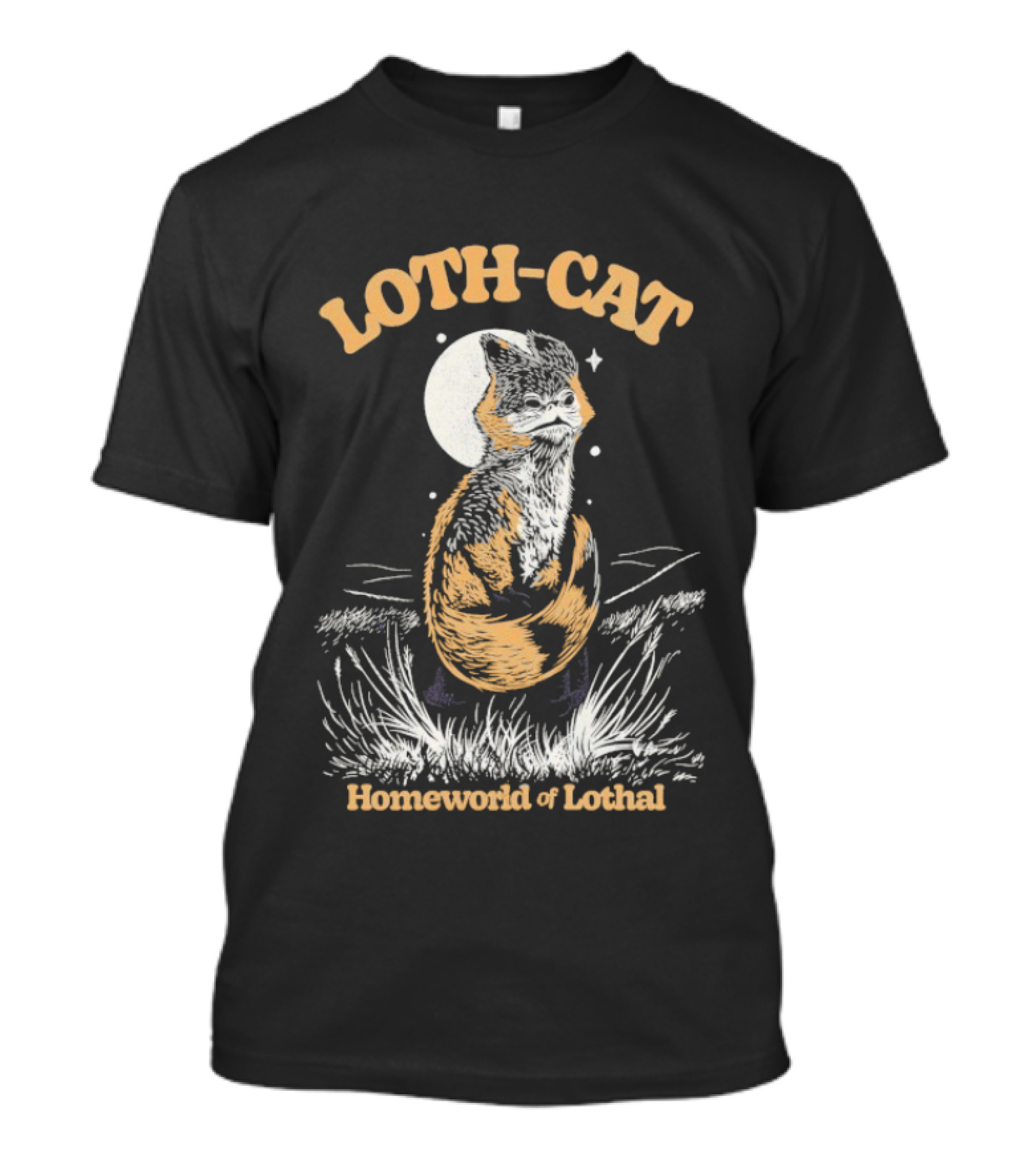 Loth Cat Homeworld Of Lothal Star Wars Feline Creature Inspired By Lothal Moon And Grass T-Shirt