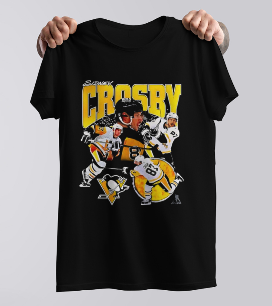 Sidney Crosby Pittsburgh Penguins Hockey Legend Collage T-Shirt
