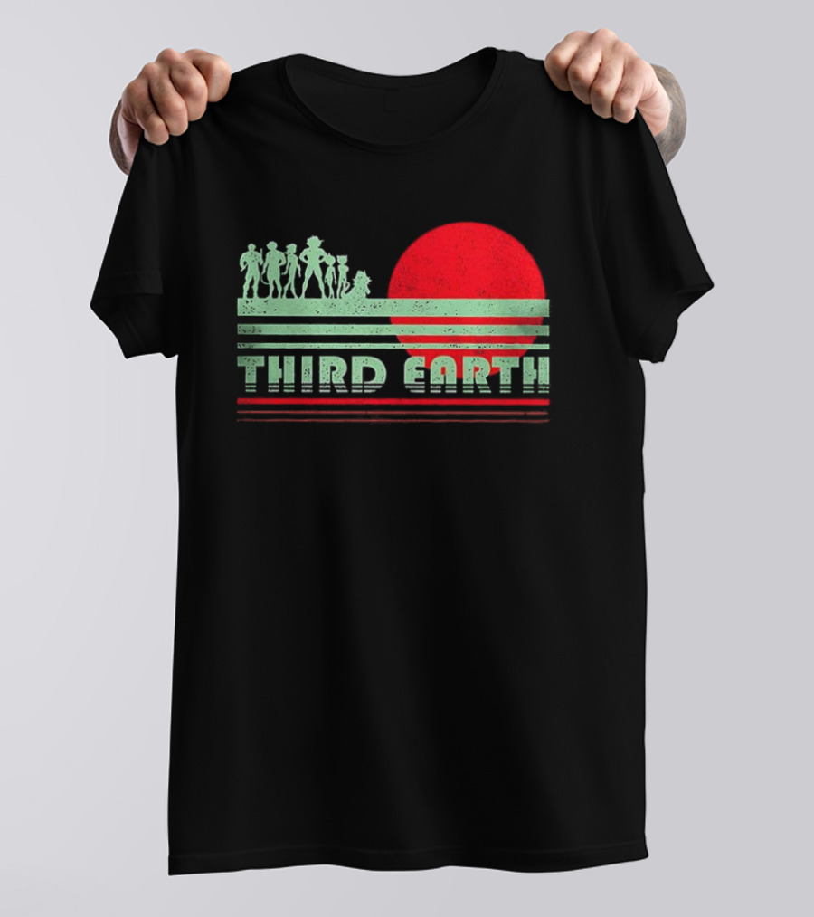Third Earth Retro Fantasy Sunset Iconic Group T-Shirt