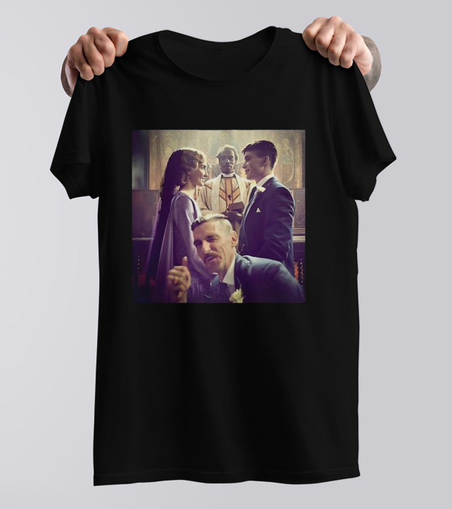 Tommy Shelby Grace Burgess Wedding Scene Peaky Blinders TV Series T-Shirt
