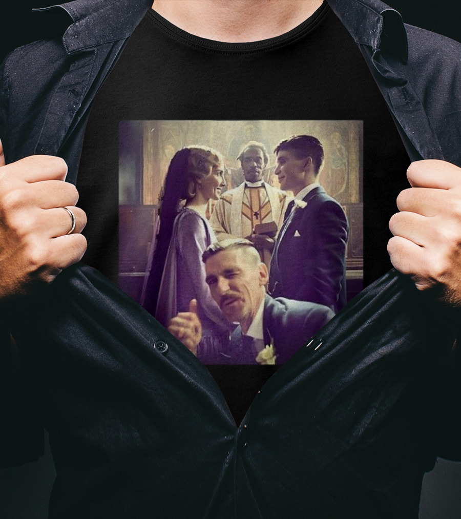 Tommy Shelby Grace Burgess Wedding Scene Peaky Blinders TV Series T-Shirt