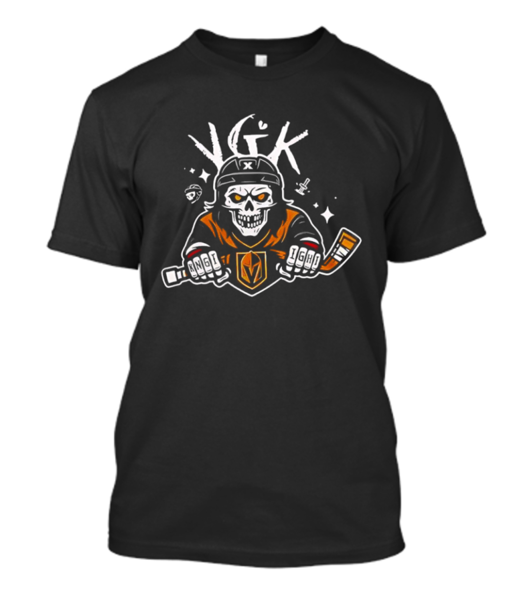 Vegas Golden Knights VGK Skeleton Hockey 25 26 T-Shirt