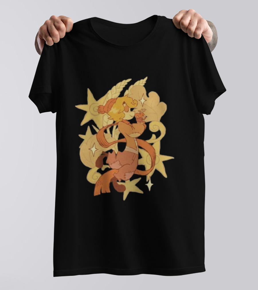 Zeddyzi Ramshackle Skipp Vibes Cartoon Character With Stars And Wheat T-Shirt