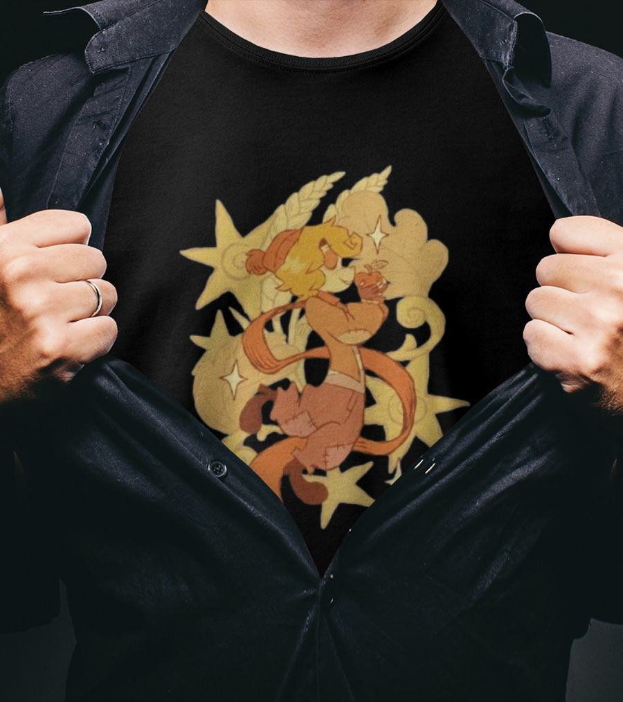 Zeddyzi Ramshackle Skipp Vibes Cartoon Character With Stars And Wheat T-Shirt