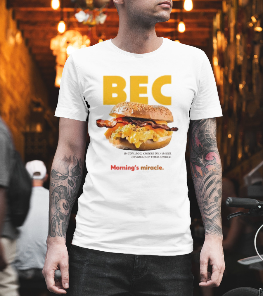 BEC Bacon Egg Cheese Choice Bagel Bread T-Shirt