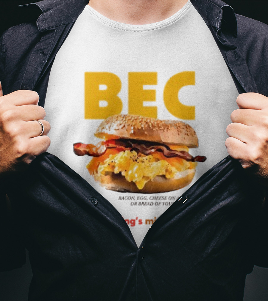 BEC Bacon Egg Cheese Choice Bagel Bread T-Shirt