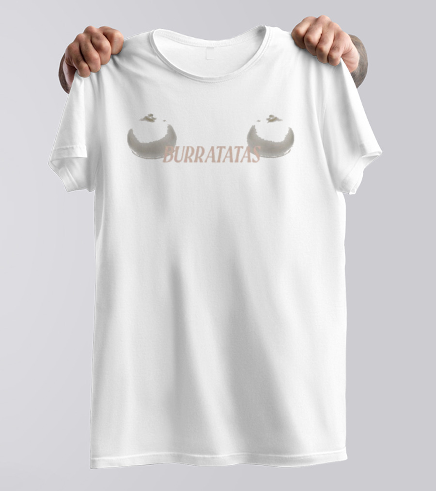 Burrata Tas Twins Crescent Cheese Duo T-Shirt
