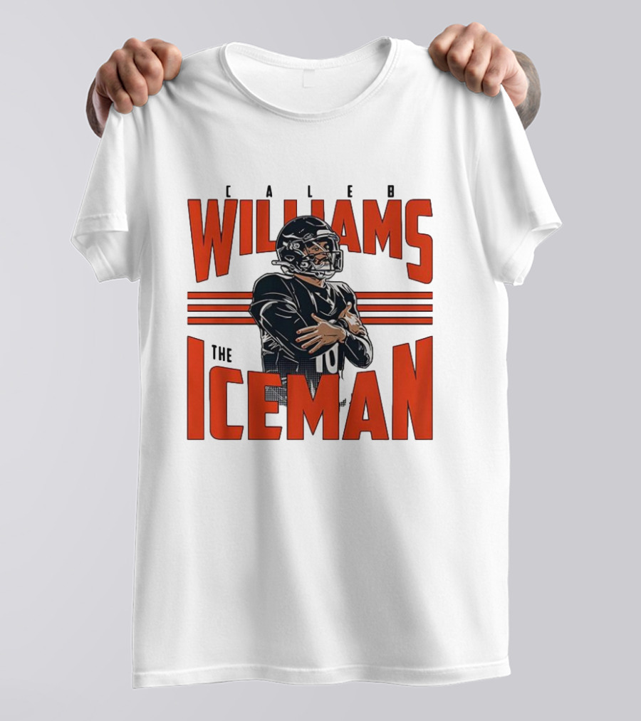 Caleb Williams The Iceman Celebration Number 10 Football Sportswear T-Shirt
