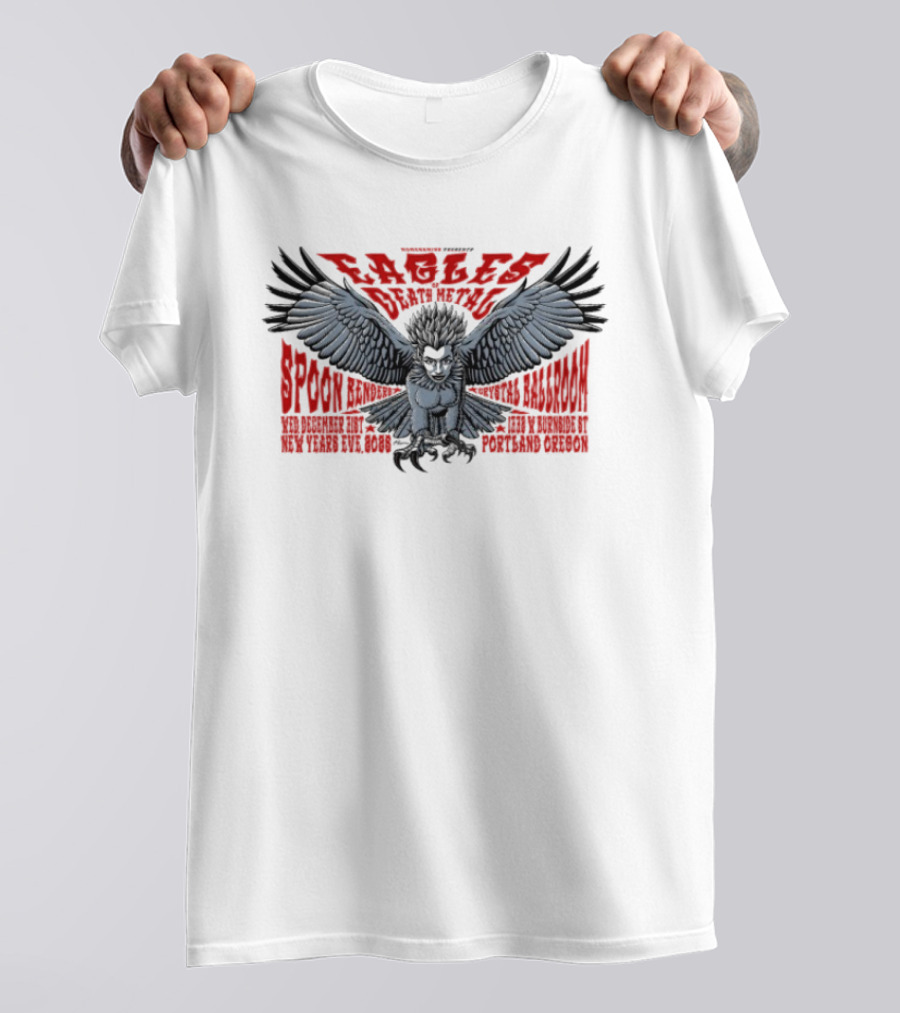 Eagles Of Death Metal Tour Dec 31 2025 McMenamins Crystal Ballroom Portland T-Shirt