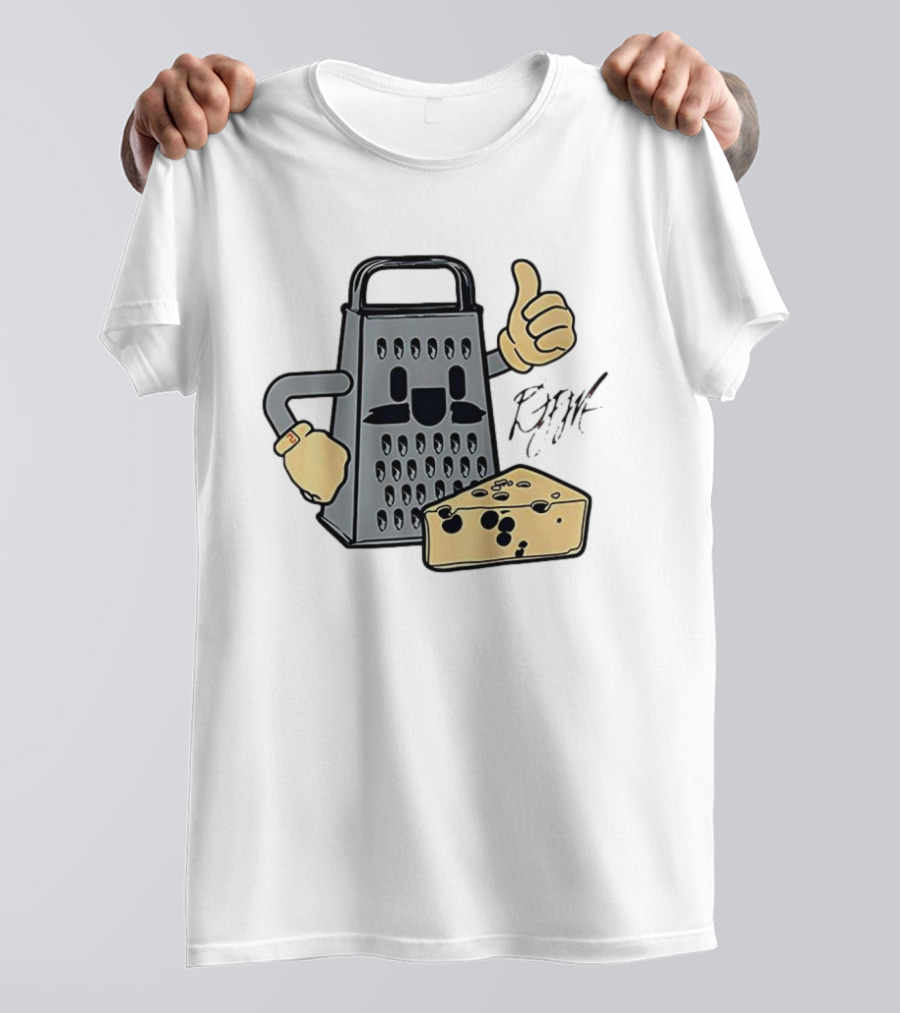D.J. Moore Chicago Bears NFL Cheese Grater Caricature T-Shirt