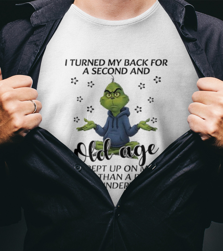 Grinch Old Age Crept Up Faster Than Old Underwear T-Shirt