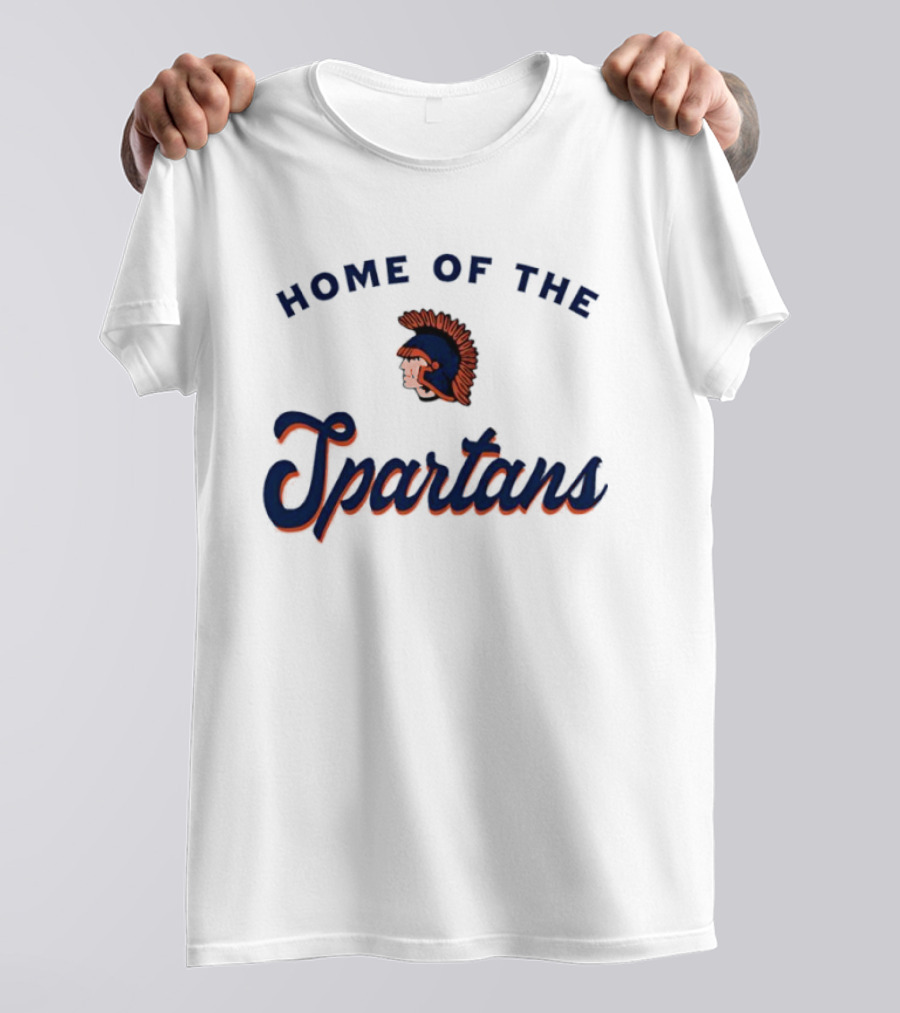 Home Of The Spartans Helmet T-Shirt