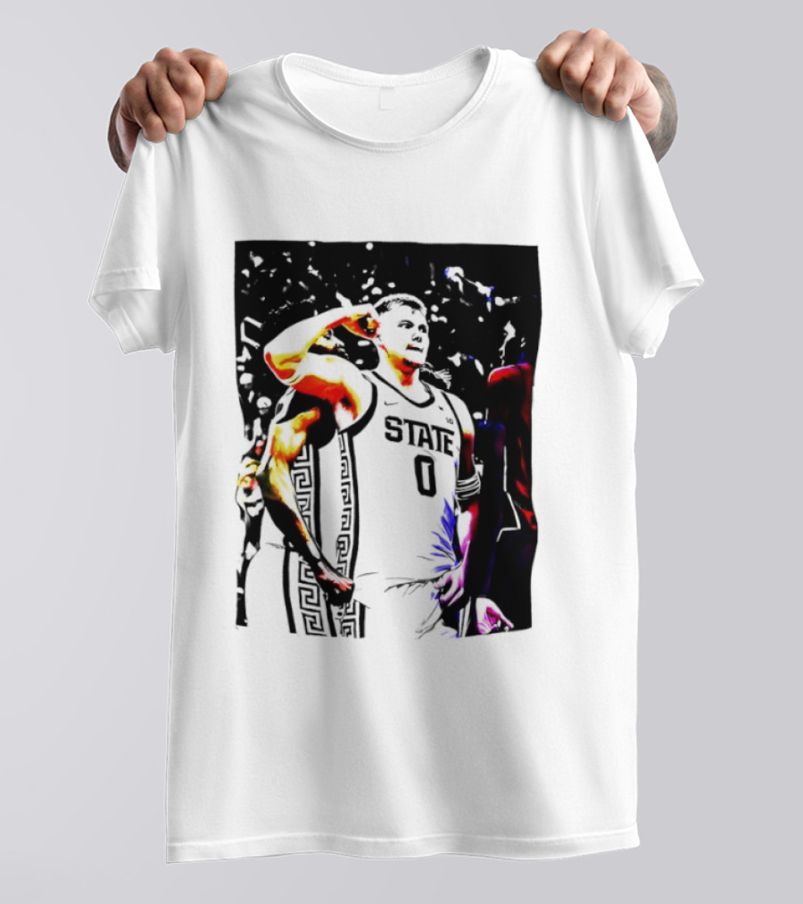 Jaxon Kohler Michigan State Spartans Basketball Jersey T-Shirt