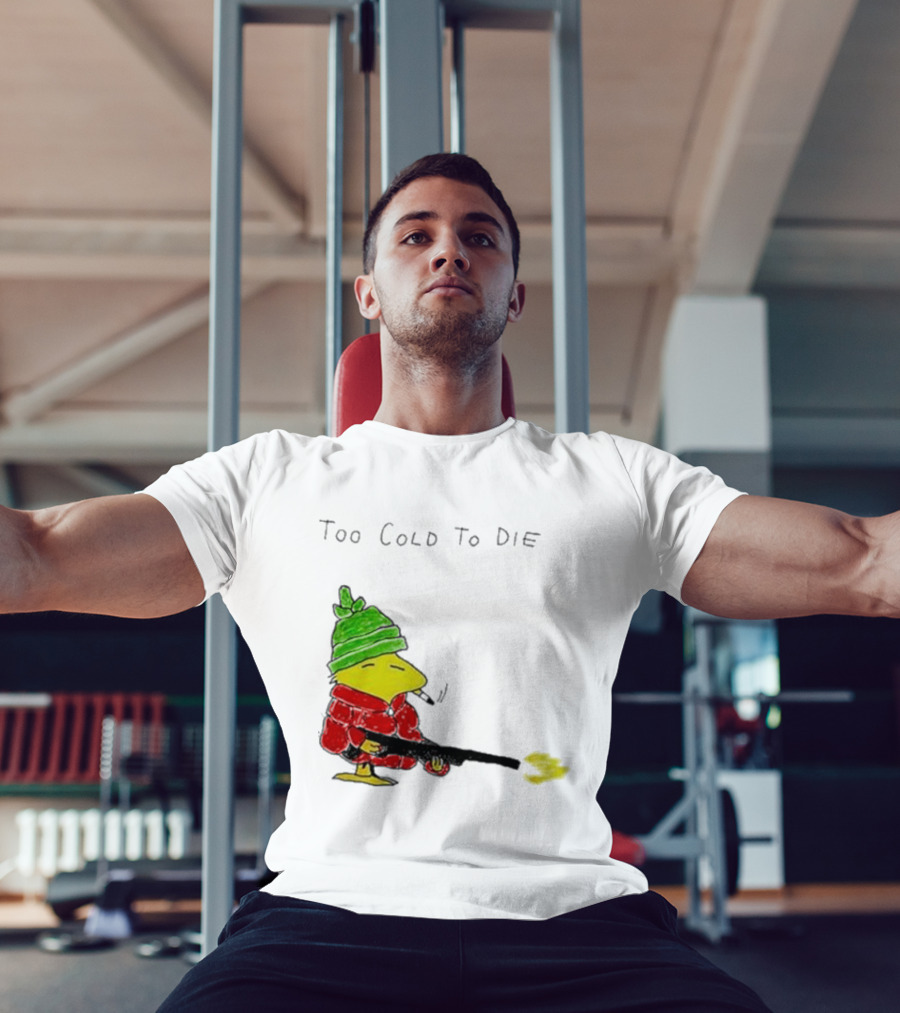 Snoopy Woodstock The Peanuts Too Cold To Die Winter Humor T-Shirt