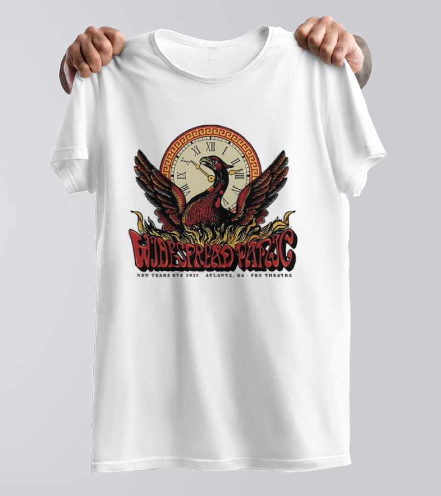 Widespread Panic New Years Eve 2025 Atlanta Ga Fox Theatre And Phoenix T-Shirt