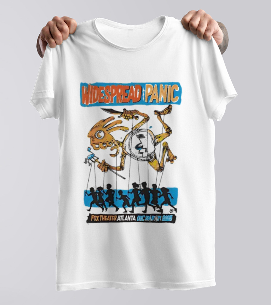 Widespread Panic Fox Theatre Atlanta Dec 29 31 Puppet Skeleton T-Shirt